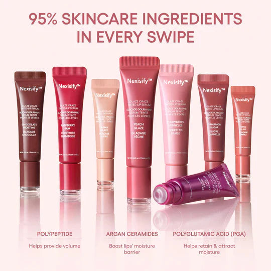Glaze Craze Tinted Lip Serum| Visibly Plump & High Shine