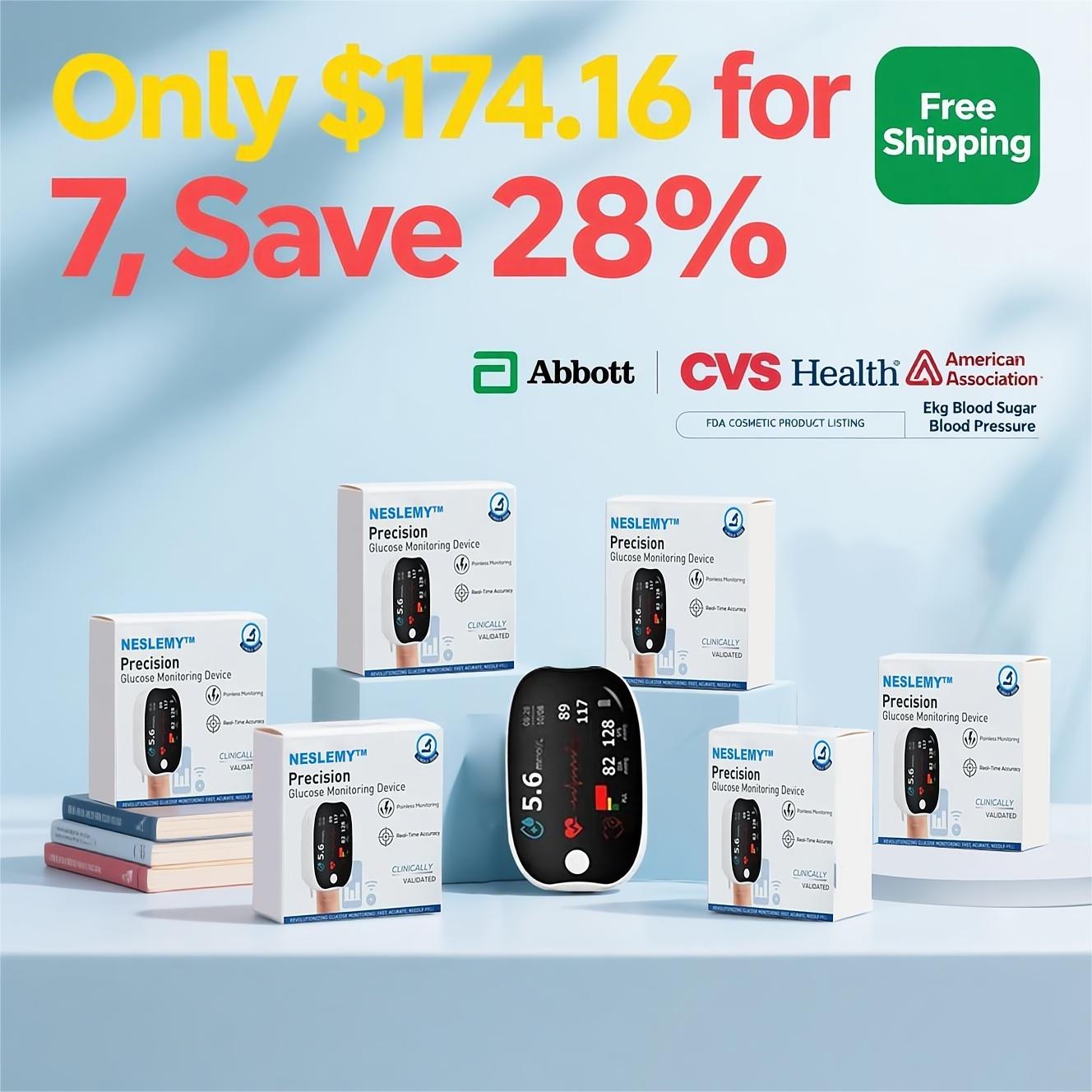Advanced Laser Glucose Monitor – No Pricks, 99.9% Accuracy!!!