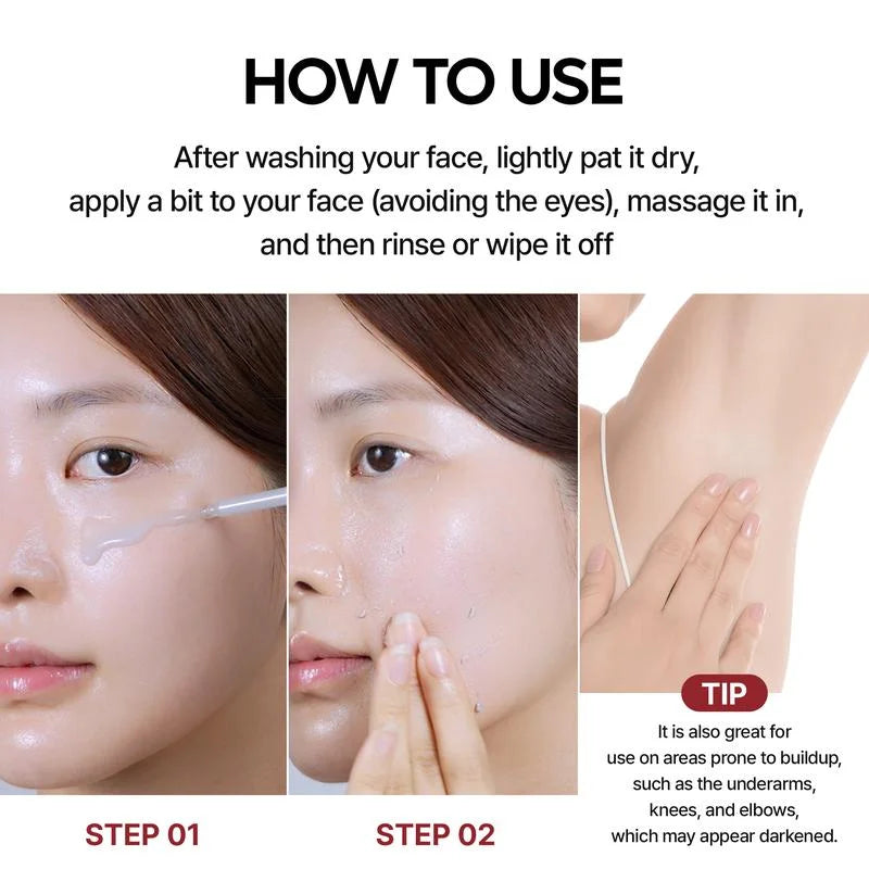 Nexisify® Peel Shot Glow Rice Ampoule Duo - Serums for Brightening, Exfoliating, and Moisturizing - Suitable for All Skin Types