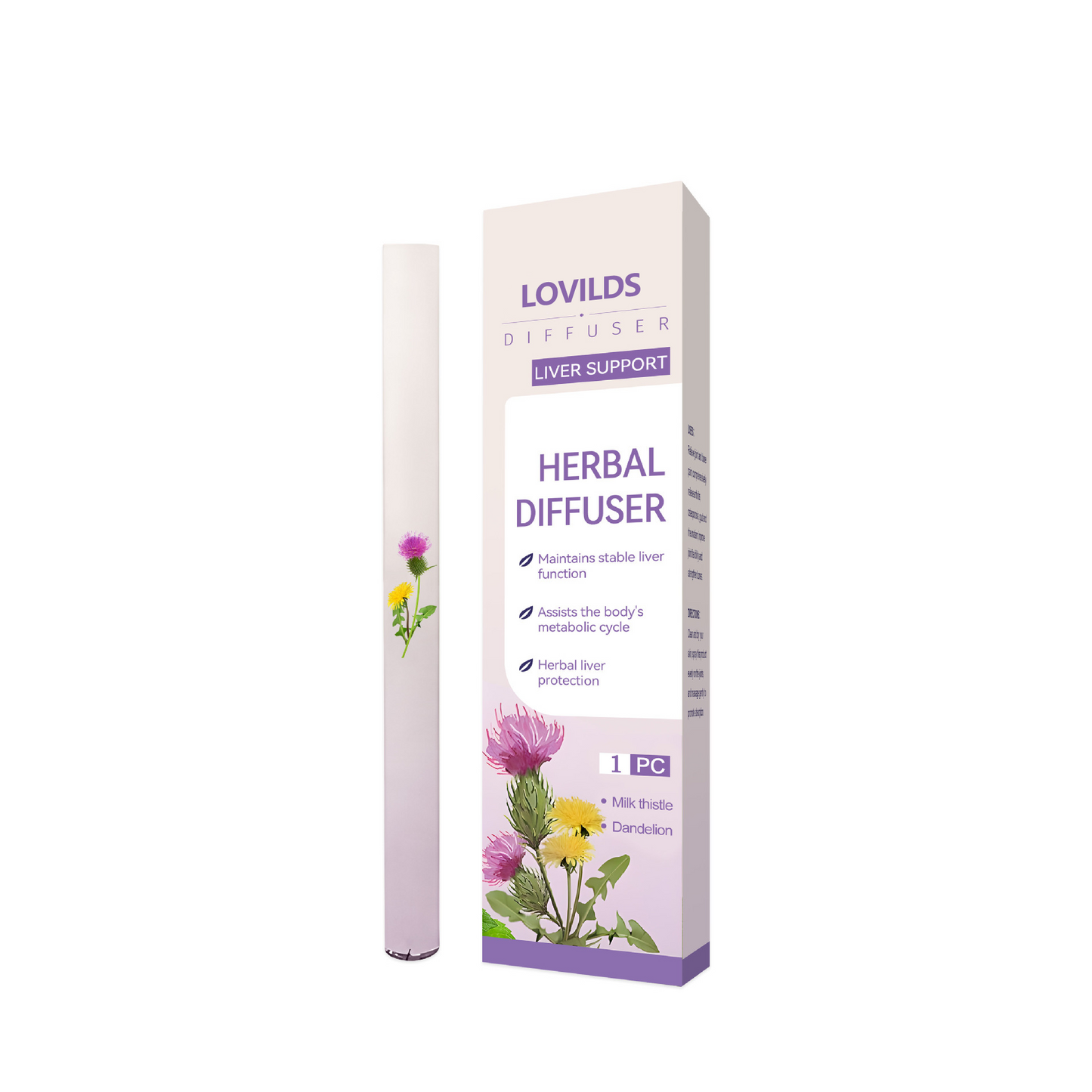Breathe LOVILDS™ Mullein Relaxation Stick – Soothes Lungs, Detoxifies, Freshens Breath