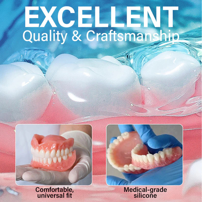 TAILEDENĀ® Medical Full Denture with Strong Suction 𦷠Made and Shipped from the USAš