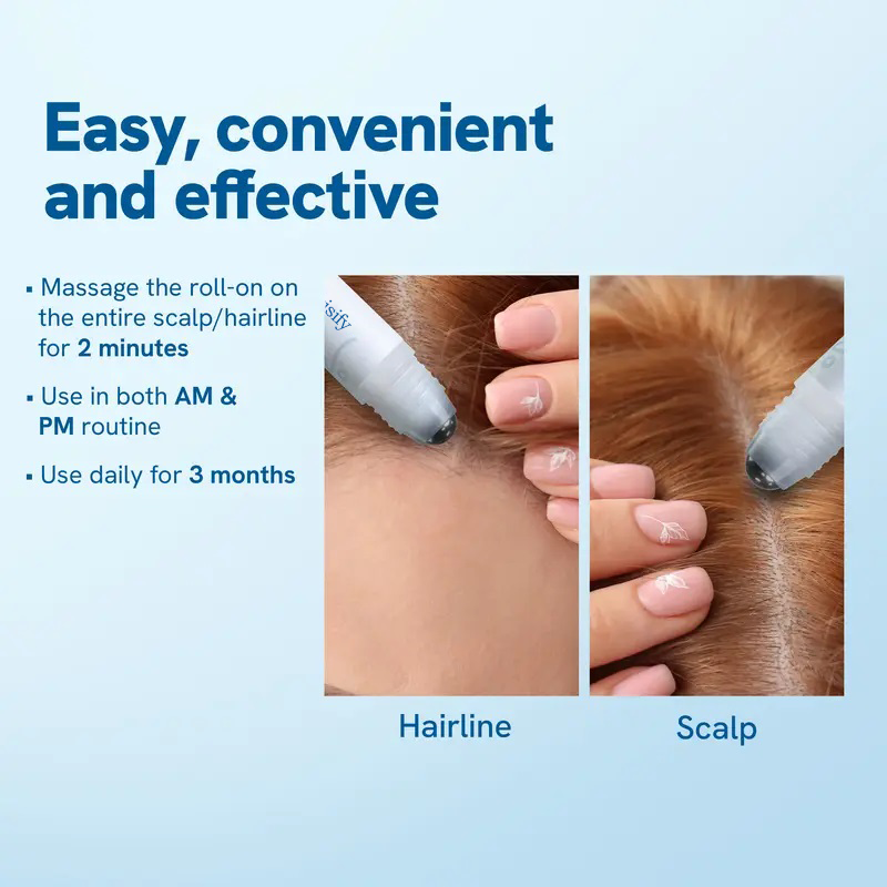 Last 3 hours 60% off⏰Hair Growth Roll-On Serum – See hair growth in 4 weeks