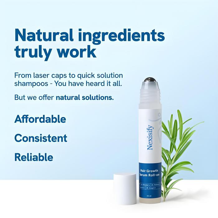 Last 3 hours 60% off⏰Hair Growth Roll-On Serum – See hair growth in 4 weeks