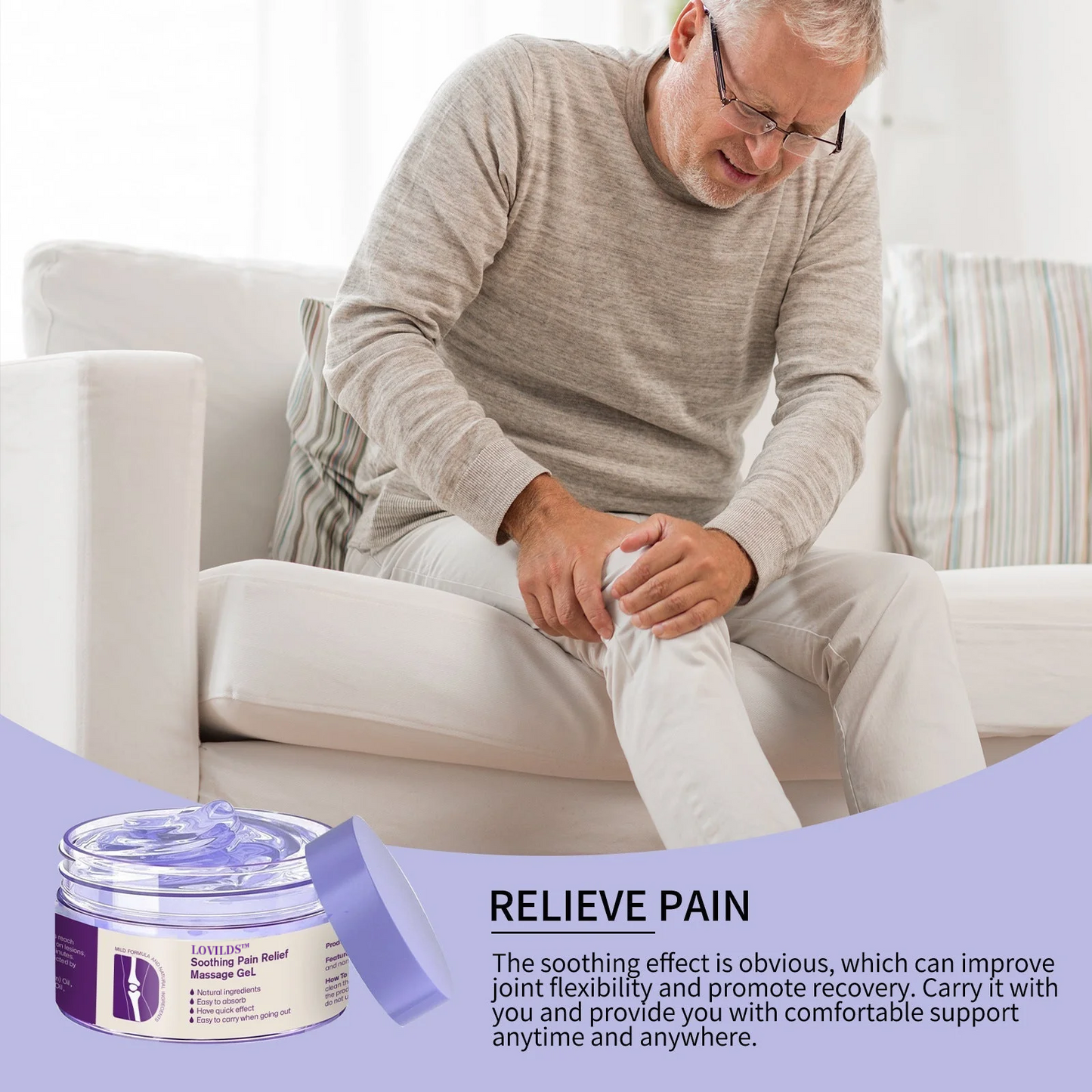 š„Ends Tonight: Get 60% OFF !šLOVILDS⢠AOA-Approved Pain Relief Gel ā With Turmeric & Emu Oil for Arthritis & Joint Support