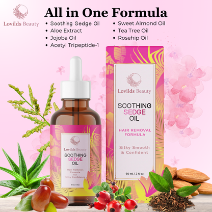 ✨Lovilds  Beauty Soothing Sedge Oil:🎁 The Ultimate Natural Solution for Smooth, Healthy Skin