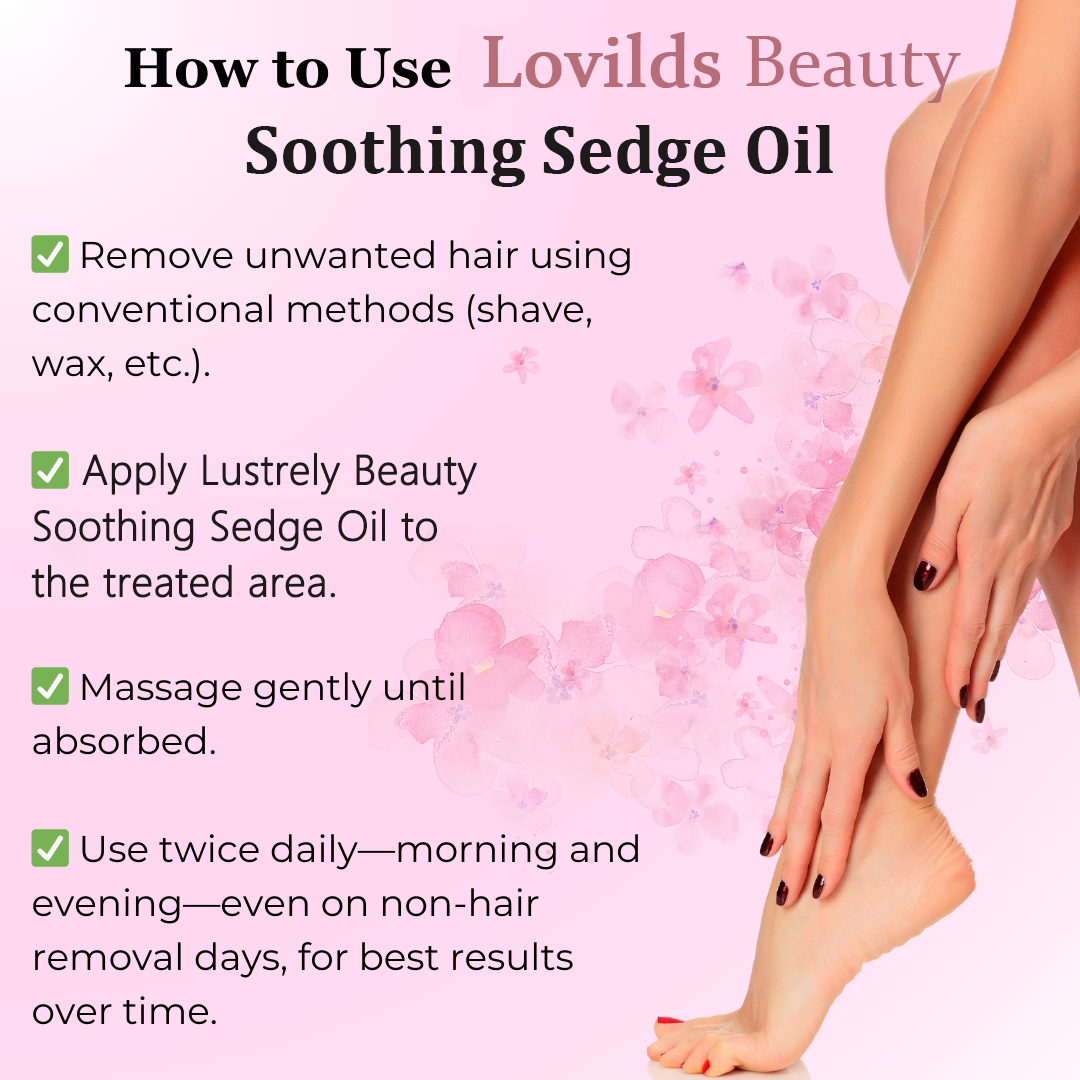 ✨Lovilds  Beauty Soothing Sedge Oil:🎁 The Ultimate Natural Solution for Smooth, Healthy Skin