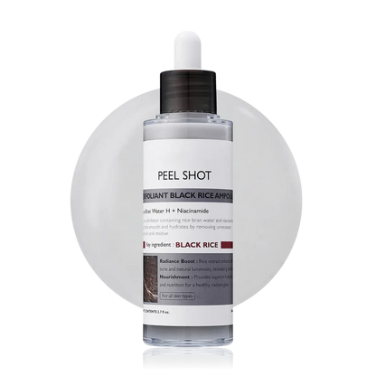 Nexisify® Peel Shot Glow Rice Ampoule Duo - Serums for Brightening, Exfoliating, and Moisturizing - Suitable for All Skin Types